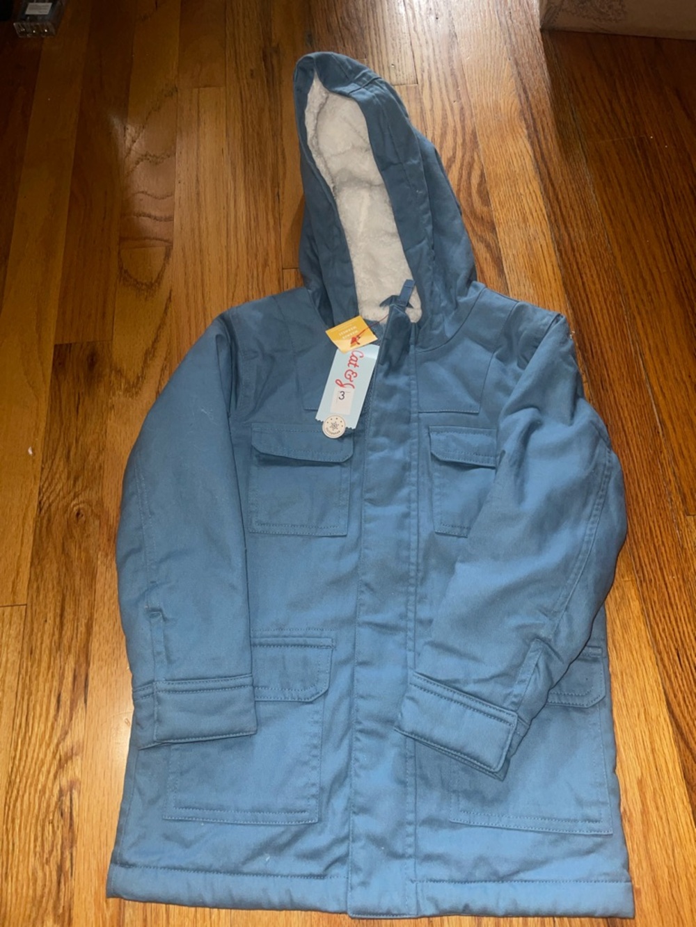 Cat & Jack Blue Hooded Puffer jacket